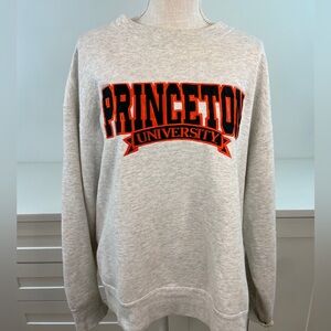 Princeton University VINTAGE Crewneck Sweatshirt - Gray and Orange